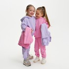 Костюм для девочки (худи, брюки) KAFTAN "Basic line", размер 28 (86-92), цвет лиловый - Фото 8