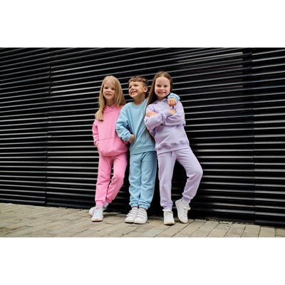 Костюм для девочки (худи, брюки) KAFTAN: Basic line, лиловый, размер 30 (98-104 см)