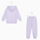 Костюм для девочки (худи, брюки) KAFTAN Basic line, размер 32 (110-116 см), лиловый 7452924 - фото 14047747