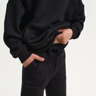 Костюм детский (худи, брюки) KAFTAN "Basic line", размер 32 (110-116), цвет чёрный 7452931 - фото 9760424