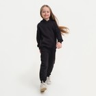Костюм детский (худи, брюки) KAFTAN "Basic line", размер 32 (110-116), цвет чёрный 7452931 - фото 9760426