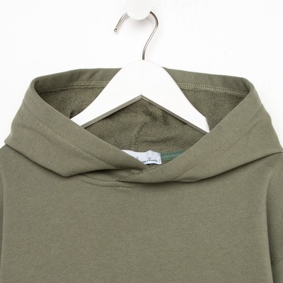 Костюм для мальчика (худи, брюки) KAFTAN: Basic line, цвет хаки, размер 32 (110-116 см)