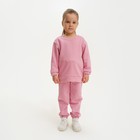 Костюм для девочки (свитшот, брюки) KAFTAN "Basic line", размер 28 (86-92), цвет розовый - Фото 5