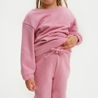Костюм для девочки (свитшот, брюки) KAFTAN "Basic line", размер 34 (122-128), цвет розовый 7452946 - фото 13872643
