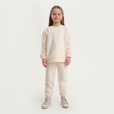 Костюм детский (свитшот, брюки) KAFTAN Basic line, размер 28 (86-92 см), бежевый