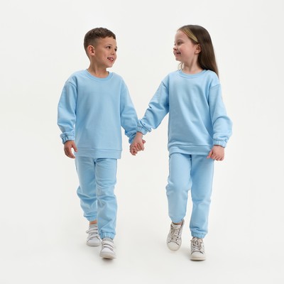 Костюм детский (свитшот, брюки) KAFTAN Basic line, размер 28 (86-92 см), голубой
