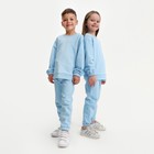 Костюм детский (свитшот, брюки) KAFTAN "Basic line", размер 30 (98-104), цвет голубой - Фото 6