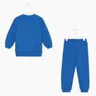 Костюм детский (свитшот, брюки) KAFTAN "Basic line", размер 28 (86-92), цвет синий - Фото 10