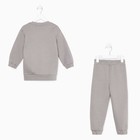 Костюм детский (свитшот, брюки) KAFTAN "Basic line", размер 28 (86-92), цвет серый - Фото 11