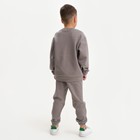 Костюм детский (свитшот, брюки) KAFTAN "Basic line", размер 28 (86-92), цвет серый - Фото 4