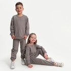 Костюм детский (свитшот, брюки) KAFTAN "Basic line", размер 28 (86-92), цвет серый - Фото 6