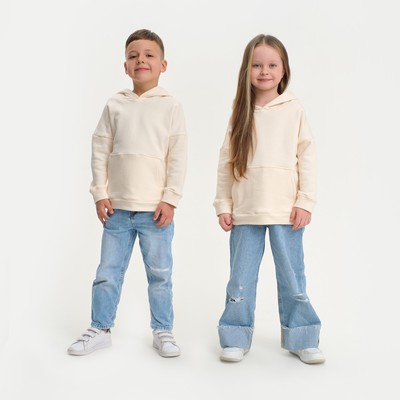 Худи детское KAFTAN Basic line, размер 28 (86-92 см), бежевое
