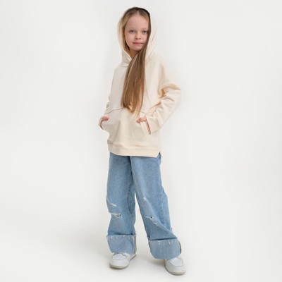 Худи детское KAFTAN: Basic line, бежевое, размер 34 (122-128 см)