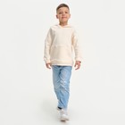Худи детское KAFTAN Basic line, размер 38 (146-152 см), бежевое 7452990 - фото 14048039