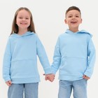 Худи детское KAFTAN "Basic line", размер 28 (86-92), цвет голубой - фото 2736496