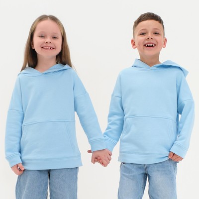 Худи детское KAFTAN Basic line, размер 34 (122-128 см), голубое