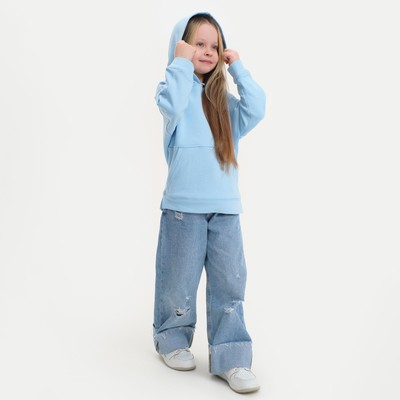Худи детское KAFTAN: Basic line, голубое, размер 34 (122-128 см)