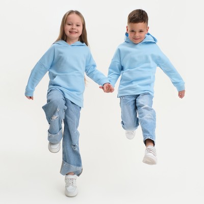 Худи детское KAFTAN: Basic line, голубое, размер 34 (122-128 см)