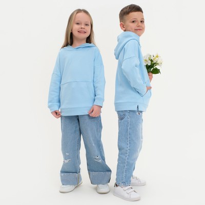 Худи детское KAFTAN: Basic line, голубое, размер 34 (122-128 см)