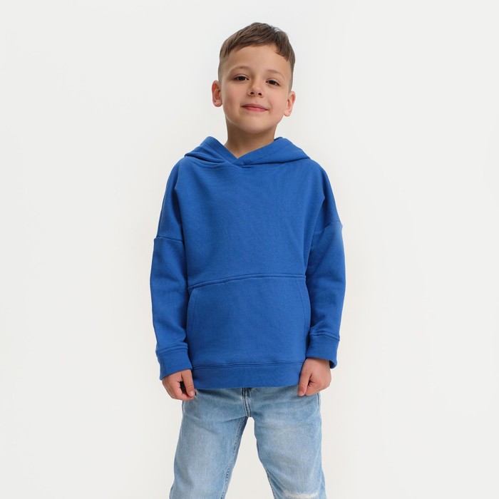 Худи для мальчика KAFTAN "Basic line", размер 28 (86-92), цвет синий - Фото 1