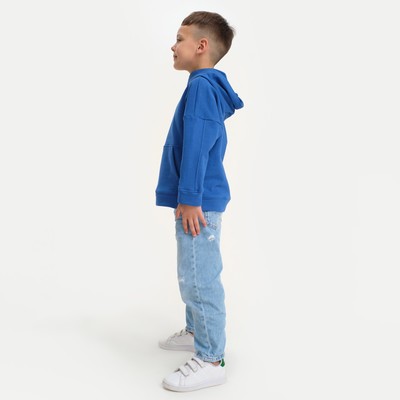 Худи для мальчика KAFTAN: Basic line, синее, размер 30 (98-104 см)
