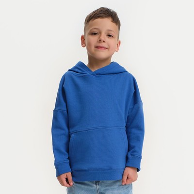 Худи для мальчика KAFTAN Basic line, размер 36 (134-140 см), синее