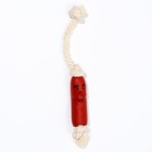 Игрушка "Сосиска в неге на верёвке" для собак, 14 см - фото 10272396