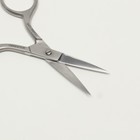 Ножницы маникюрные, прямые, узкие, 9,5 см, на блистере, цвет серебристый, 041 - фото 8603288