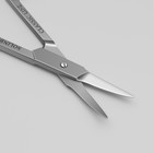 Ножницы маникюрные, для кутикулы, загнутые, узкие, 9,5 см, на блистере, цвет серебристый, CS-H635 S/ST - фото 7500585