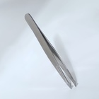 Пинцет скошенный Solinberg, 9.5 см, на блистере, цвет серебристый, 22DK - Фото 3