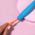 Брашинг, вентилируемый, прорезиненная ручка, d = 4,5/6 × 27 см, разноцветный - Фото 2