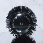 Брашинг «Premium», вентилируемый, прорезиненная ручка, d = 5,3/7 × 28,7 см, цвет чёрный - фото 6611177