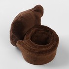 Игольница на браслете «Мишка», 23×6.5 см, тёмно-коричневая - Фото 3