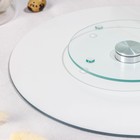 Подставка стеклянная для торта вращающаяся Доляна «Пасхальная корзинка», d=32 см ㅤ - Фото 3