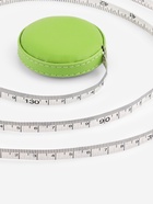 Сантиметровая рулетка портновская, искусственная кожа, 150 см (см/дюймы), зелёная - Фото 1