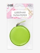 Сантиметровая рулетка портновская, искусственная кожа, 150 см (см/дюймы), зелёная - Фото 6