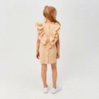 Платье для девочки MINAKU: Cotton Collection цвет светло-бежевый, рост 140 - Фото 3