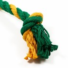 Грейфер канатный Doglike Dental Knot 2 узла, 330*40*40, желтый/зеленый - Фото 3