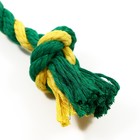 Грейфер канатный  Doglike Dental Knot 2 узла, 260*40*40, желтый/зеленый - Фото 3