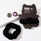 Резинка для волос и значок «Летучий котик», набор - Фото 2