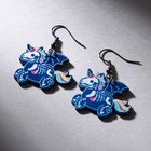 Серьги на крючках «Хороша чертовка» 7 х 9 см - Фото 5