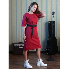 Платье женское self, размер 54, цвет бордовый