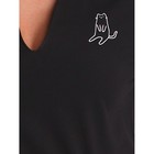 Платье женское « котик», размер 44, цвет чёрный - Фото 4