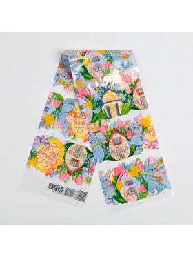 Термонаклейки на 7 яиц «Зайчики» на пасху, 7.3?34.2 см (комплект 20 шт)