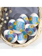 Термонаклейки на 7 яиц «Цветы» на пасху, 7.3×34.2 см - Фото 2