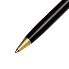 Ручка подарочная шариковая Calligrata New, в кожзам футляре, поворотная, корпус черный с золотым - фото 9496357