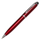 Ручка подарочная, шариковая "Атлантик" в кожзам футляре, поворотная, корпус бордо с серебром - фото 7785290