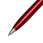 Ручка подарочная, шариковая "Атлантик" в кожзам футляре, поворотная, корпус бордо с серебром - Фото 4