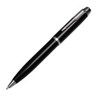 Ручка подарочная, шариковая "Атлантик" в кожзам футляре, поворотная, корпус черный с серебром - фото 7785296