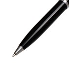 Ручка подарочная, шариковая "Атлантик" в кожзам футляре, поворотная, корпус черный с серебром - Фото 4